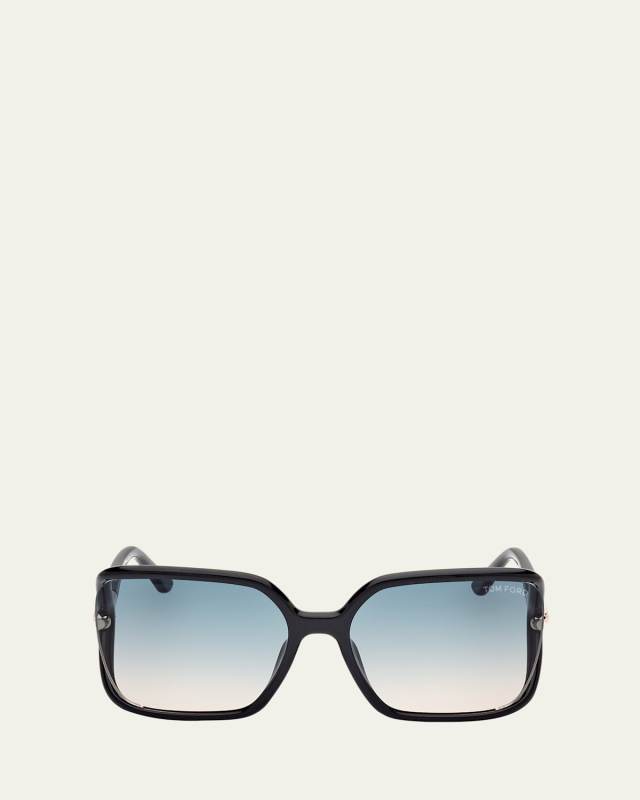 Cut-Out Square Acetate Square Sunglasses